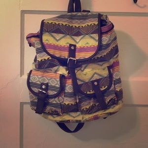 Aztec Print Backpack